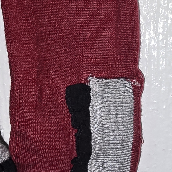 Twelfth Street by Cynthia Vincent Red and Gray Cardigan Sweater - Picture 4 of 5